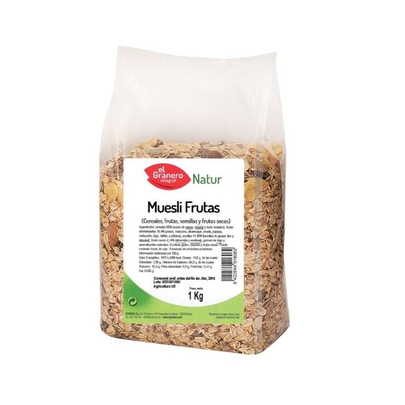 Comprar online MUESLI 10 FRUTAS 1 kg de EL GRANERO INTEGRAL