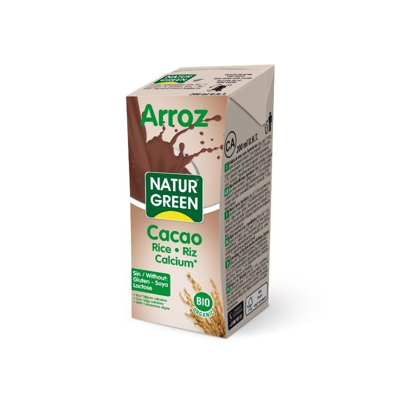 Comprar online NATURGREEN ARROZ CHOCO CALCIUM 200 ml de NATURGREEN