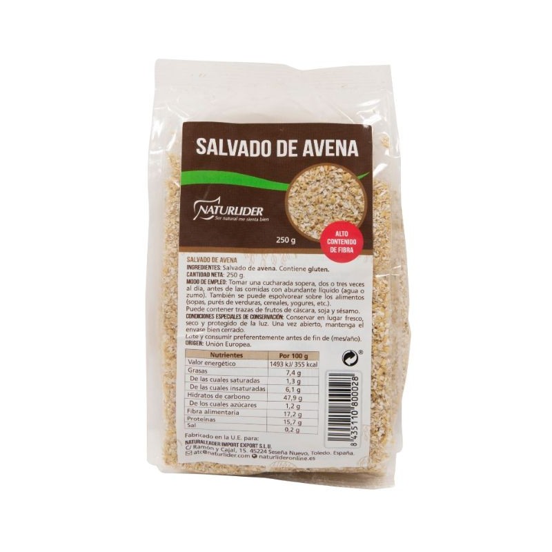 Comprar online SALVADO AVENA MOLIDO 250 gr de NATURLIDER