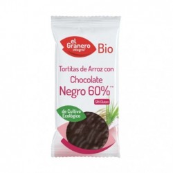Comprar online TORTITAS DE ARROZ CON CHOCOLATE NEGRO BIO de EL GRANERO INTEGRAL. Imagen 1