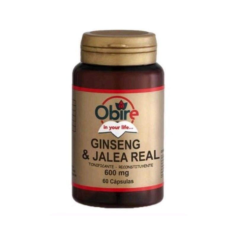 Comprar online GINSENG + JALEA REAL 600 mg 60 Caps de OBIRE