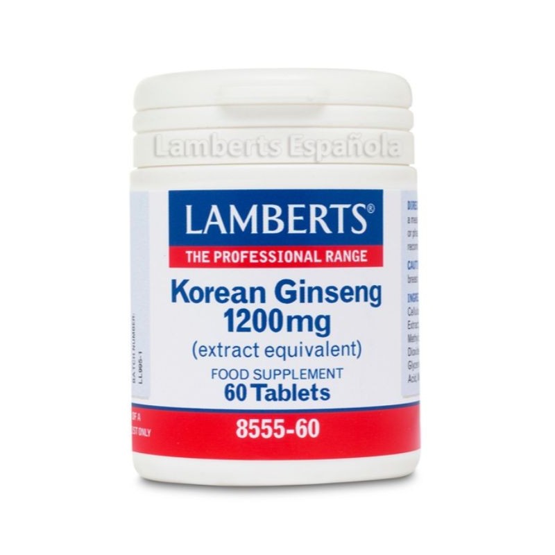 Comprar online GINSENG COREANO 1200 mg 60 Tabs de LAMBERTS
