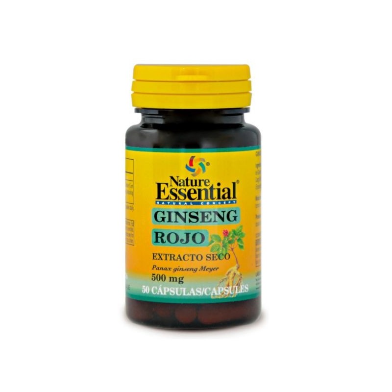 Comprar online GINSENG ROJO 500 mg EXT SECO 50 Caps de NATURE ESSENTIAL