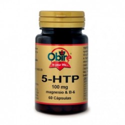 Comprar online TRIPTOFANO 5 HTP 100 mg + MAGNESIO + B6 60 Caps de OBIRE. Imagen 1