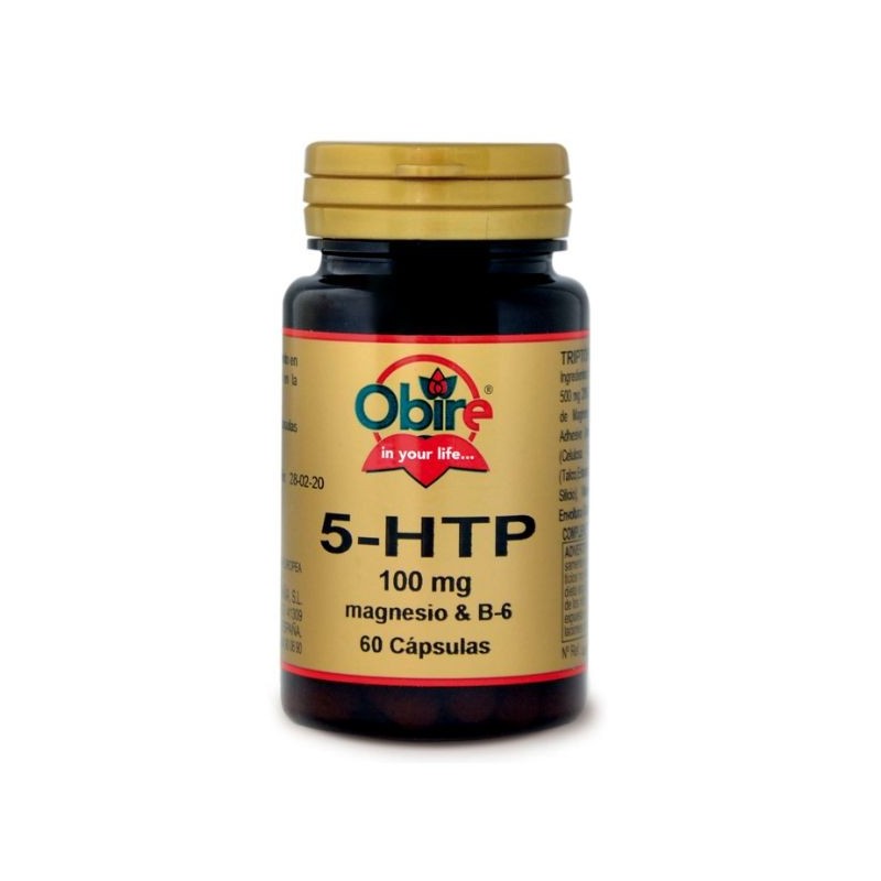 Comprar online TRIPTOFANO 5 HTP 100 mg + MAGNESIO + B6 60 Caps de OBIRE