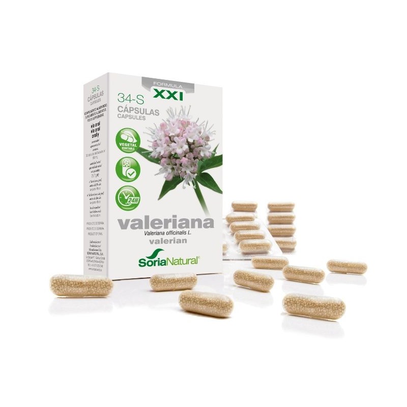 Comprar online 34-S VALERIANA 600 mg 30 Caps LIBERACION PROLONGAD de SORIA