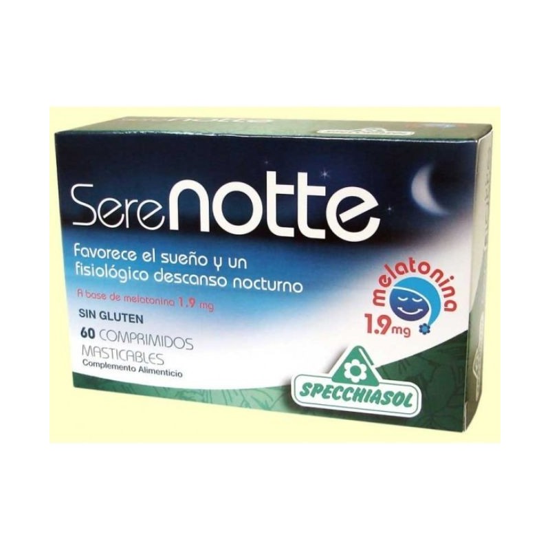 Comprar online SERENOTTE 60 Comp - MELATONINA 1,9 mg de SPECCHIASOL