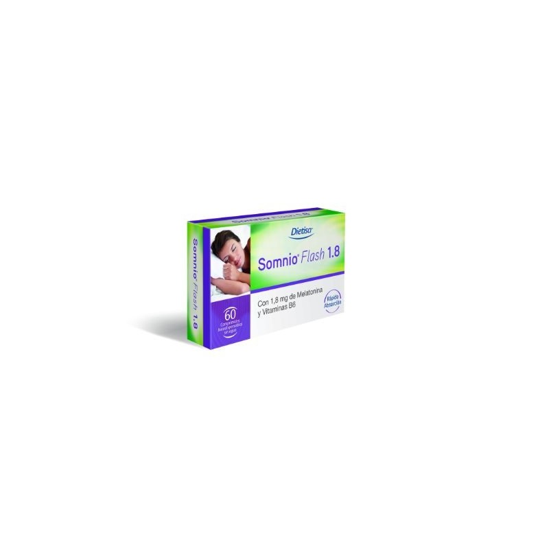 Comprar online SOMNIO FLASH 1,8 mg 60 comp de DIETISA