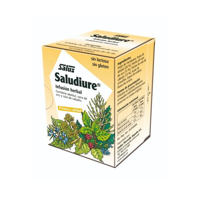 Comprar online SALUDIURE INFUSION 15 filtros de SALUS