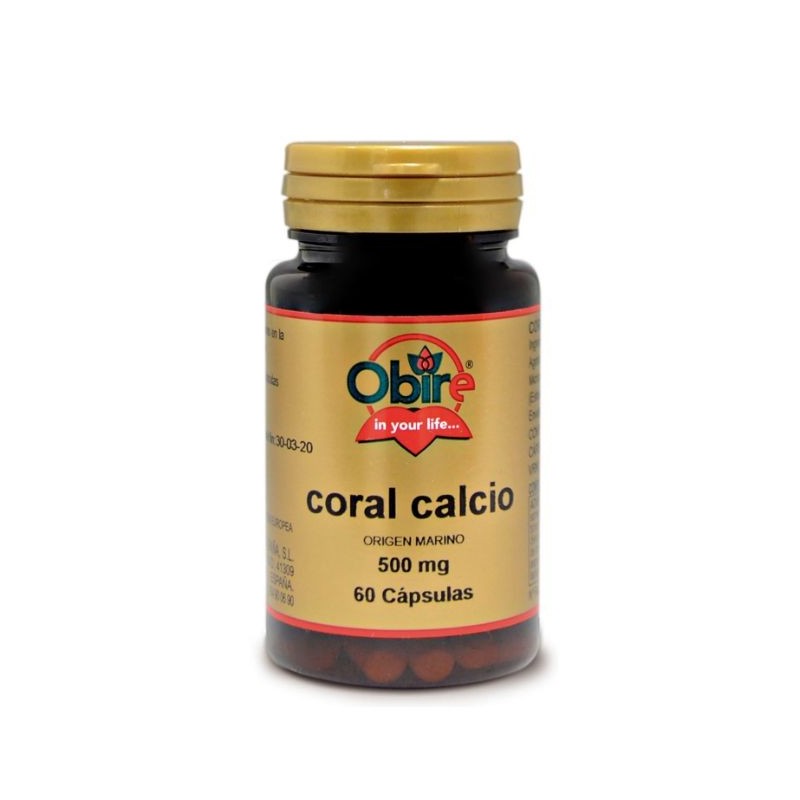 Comprar online CALCIO CORAL 500 mg 60 Caps de OBIRE