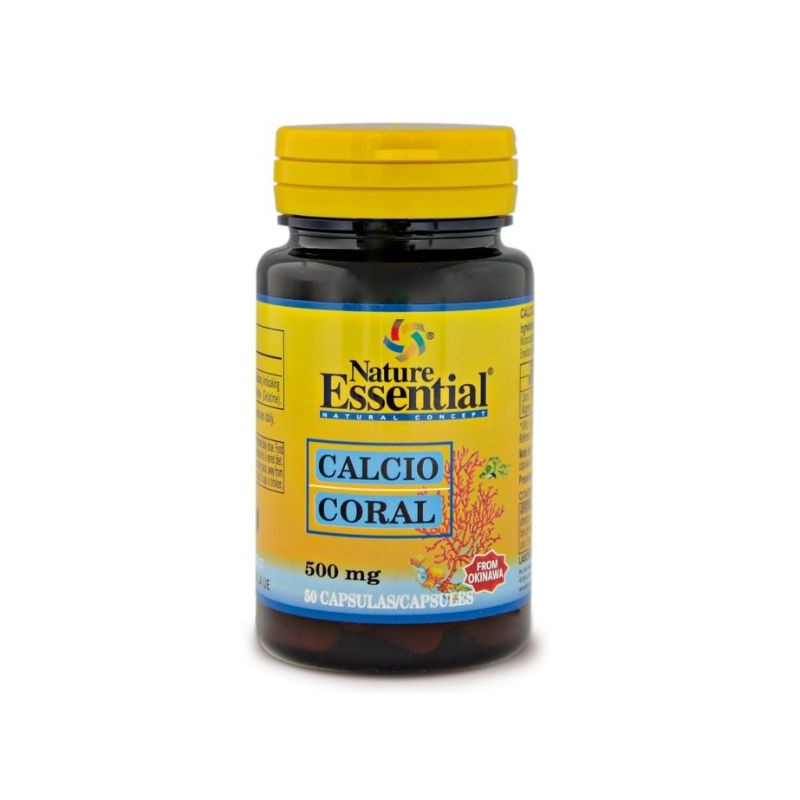 Comprar online CALCIO CORAL 500 mg 50 Caps de NATURE ESSENTIAL