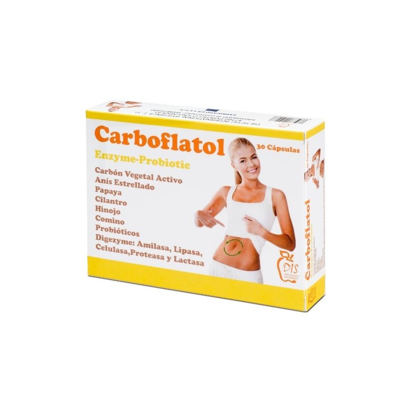 Comprar online CARBOFLATOL 30 Caps 500 mg de DIS