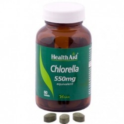 Comprar online CLORELA 550 mg 60 Comp de HEALTH AID. Imagen 1
