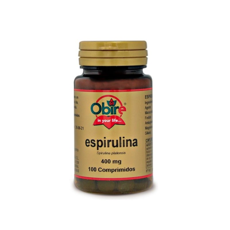 Comprar online ESPIRULINA 400 mg 100 Tabletas de OBIRE