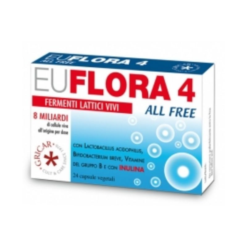 Comprar online EUFLORA ADVANCE ALL FREE 510 mg 24 Caps de HERBOFARM