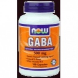 Comprar online GABA 500 mg 100 Caps de NOW. Imagen 1