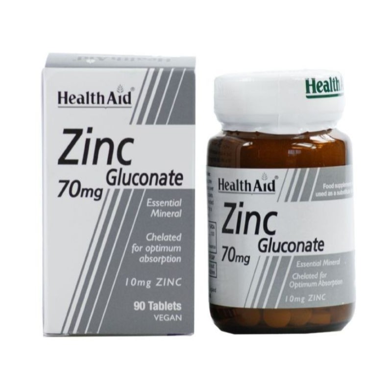 Comprar online GLUCONATO DE ZINC 90 Comp de HEALTH AID