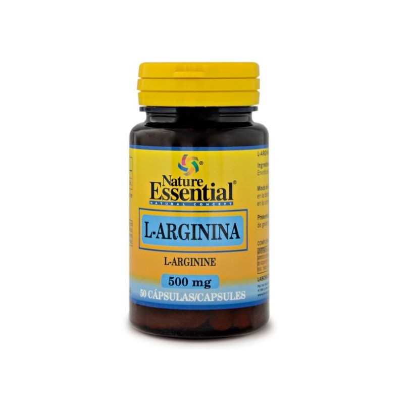 Comprar online L-ARGININA 500 mg 50 Caps de NATURE ESSENTIAL