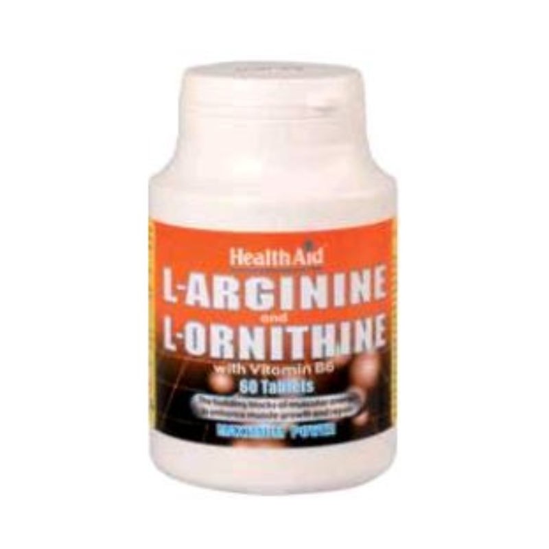 Comprar online L-ARGININA/L-ORNITINA 600 mg/300 mg 60 Comp de HEALTH AID