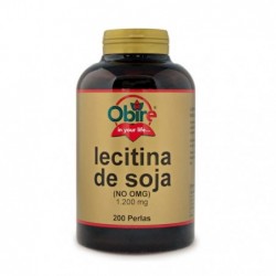 Comprar online LECITINA DE SOJA 1200 mg 200 Perlas de OBIRE. Imagen 1