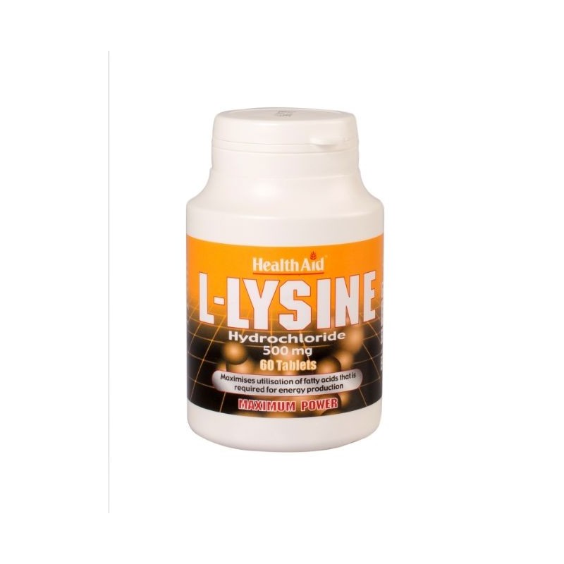 Comprar online L-LISINA 500 mg 60 Comp de HEALTH AID