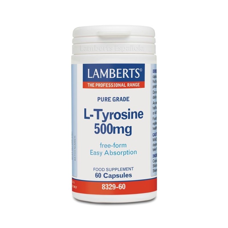 Comprar online L-TIROSINA 500 mg 60 Caps de LAMBERTS