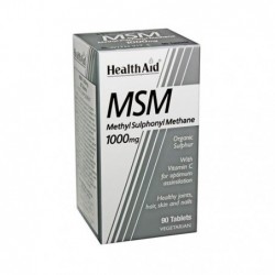 Comprar online MSM METILSULFONILMETANO 1000 mg 90 Comp de HEALTH AID. Imagen 1