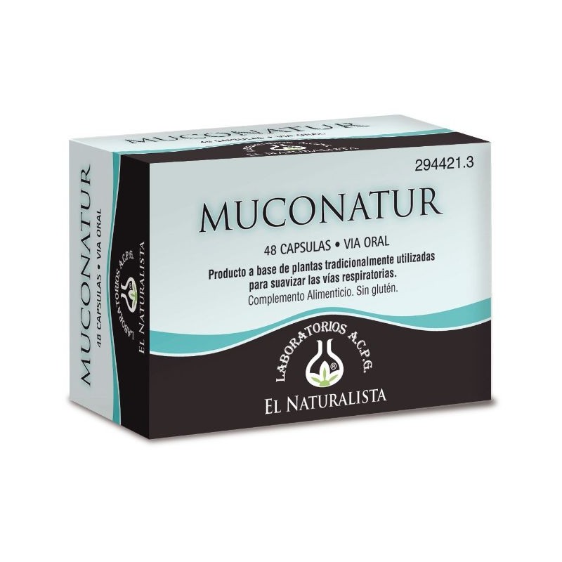 Comprar online MUCONATUR 300 mg x 48 Caps de EL NATURALISTA