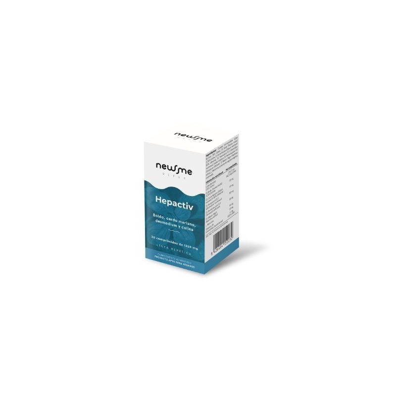 Comprar online NEWME HEPACTIV 1250 mg 30 Comp de HERBORA
