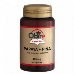 Comprar online PAPAYA + PIÑA 400 mg 90 Caps de OBIRE. Imagen 1