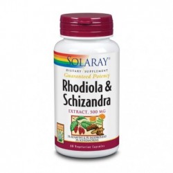 Comprar online SCHIZANDRA & RODHIOLA 500 mg 60 Vcaps de SOLARAY. Imagen 1