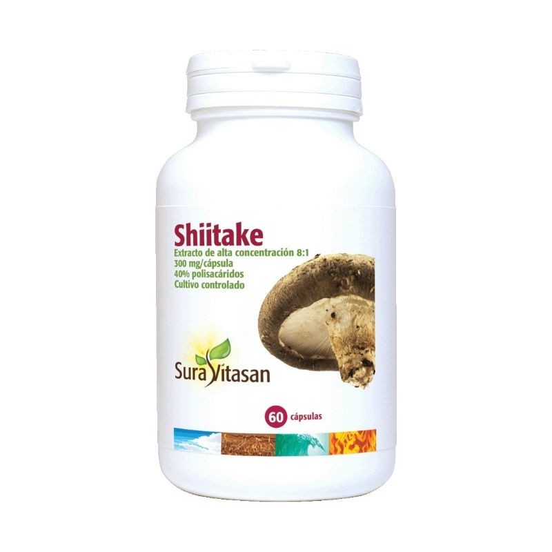 Comprar online SHIITAKE 300 MG 60 Vcaps de SURA VITASAN