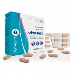 Comprar online TOTALVIT 6 VITAVIT 910 mg 28 Comp de SORIA. Imagen 1