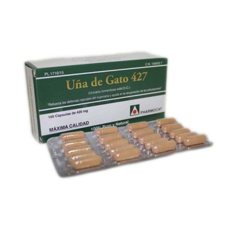 Comprar online UÑA GATO 100 Caps 420 mg de FHARMOCAT
