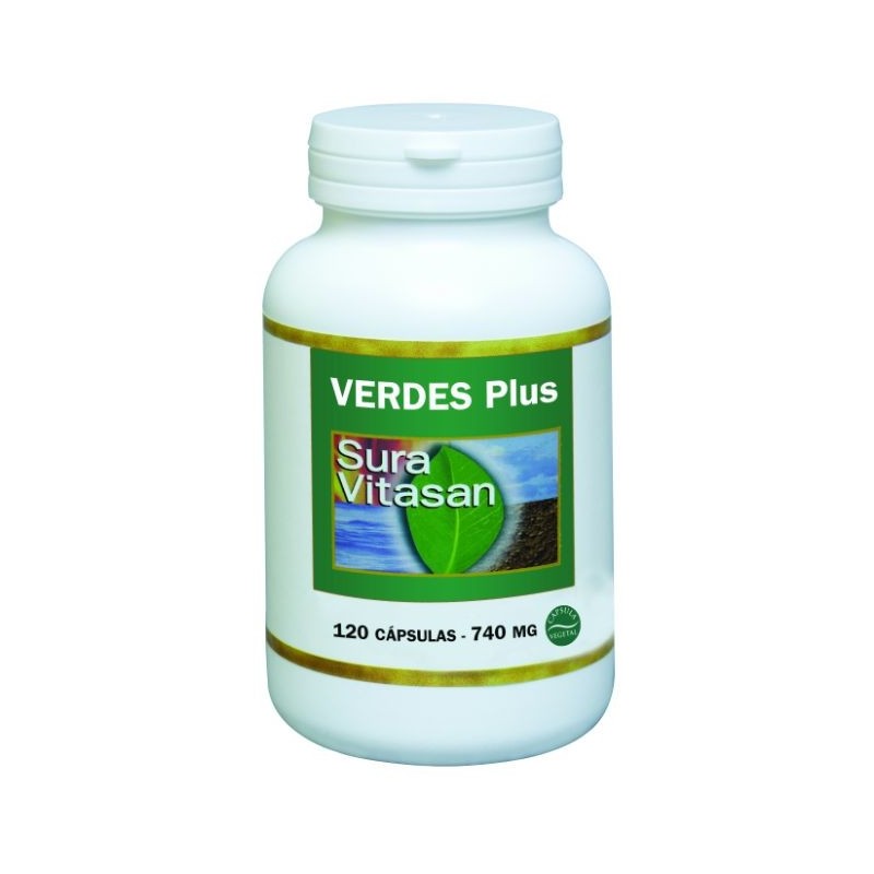 Comprar online VERDES PLUS 740 mg 120 Caps de SURA VITASAN