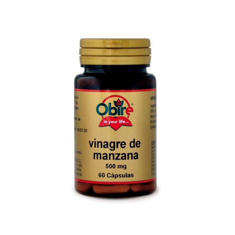 Comprar online VINAGRE DE MANZANA 500 mg 60 Caps de OBIRE