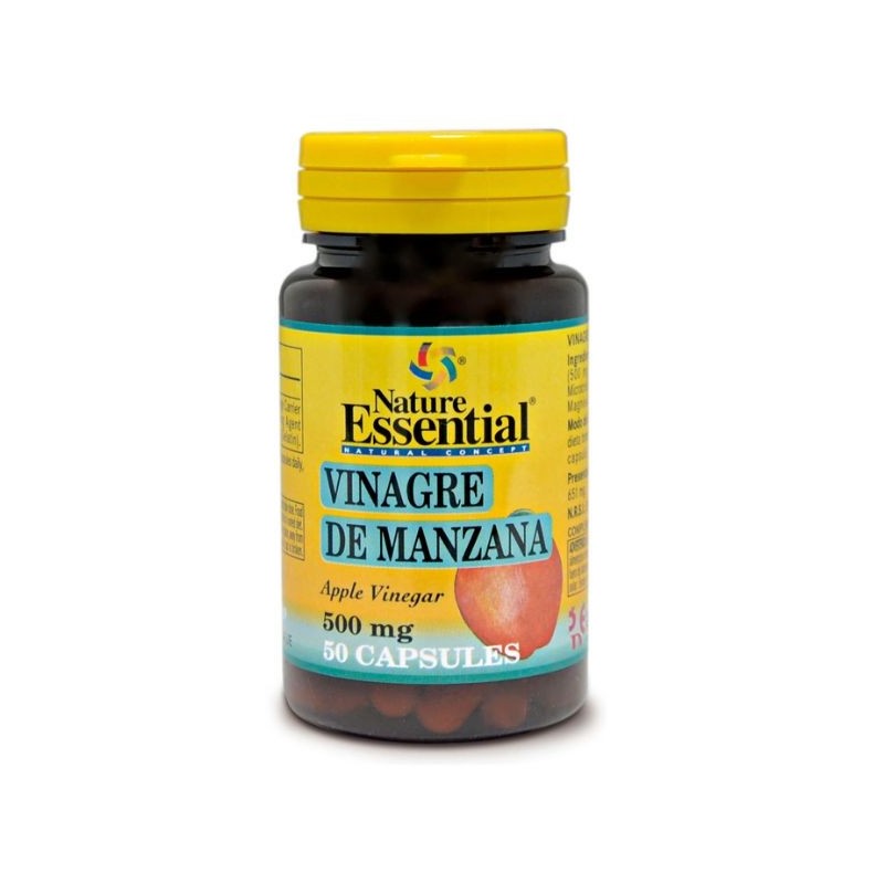 Comprar online VINAGRE DE MANZANA 500 mg 50 Caps (XX) de NATURE ESSENTIAL