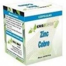 Comprar online ZINC + COBRE 50 Caps de ERGOSPHERE. Imagen 1