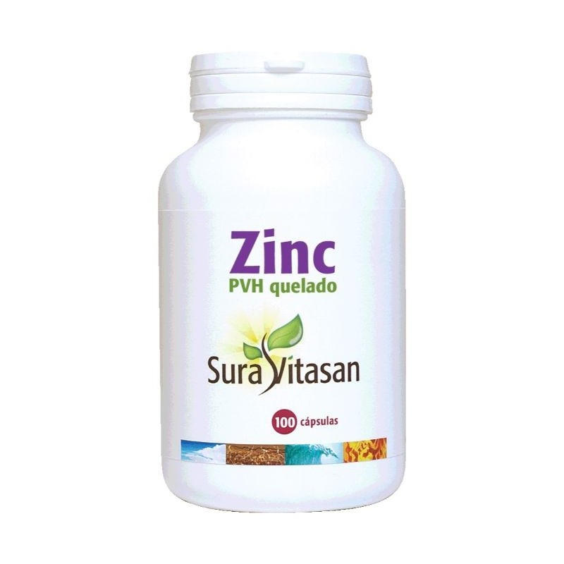 Comprar online ZINC PVH QUELADO 25 mg 100 Caps de SURA VITASAN