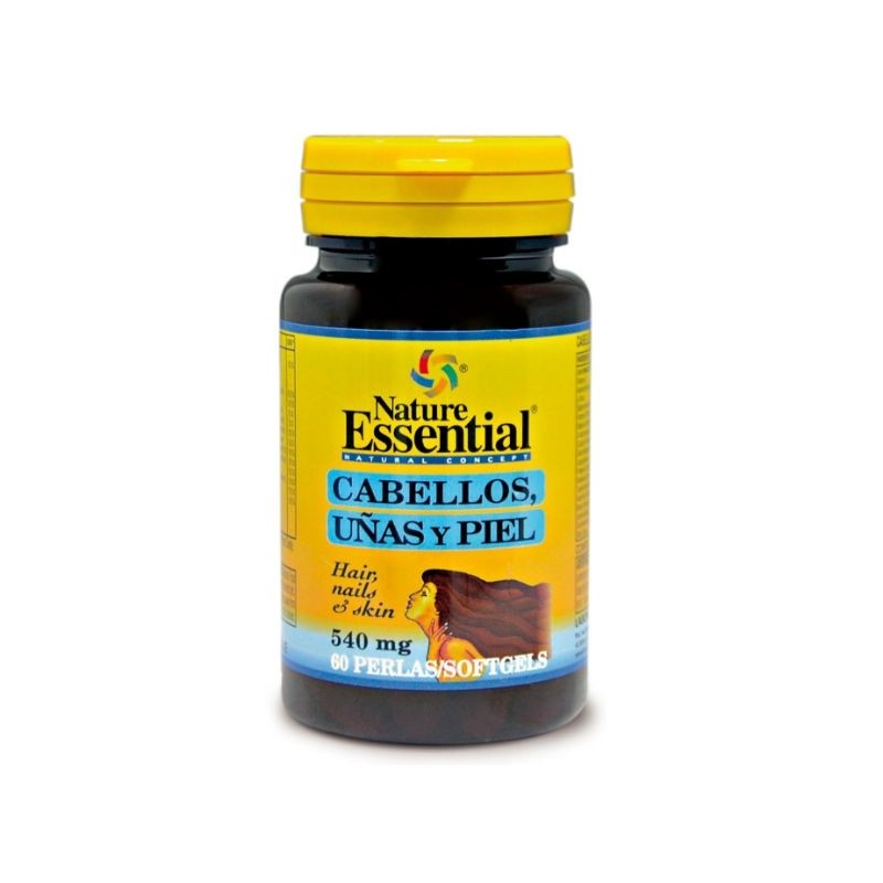 Comprar online CABELLOS UÑAS & PIEL 570 mg 60 Perlas de NATURE ESSENTIAL