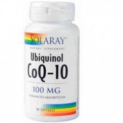 Comprar online COQ10 UBIQUINOL 100 mg 30 Perlas de SOLARAY. Imagen 1