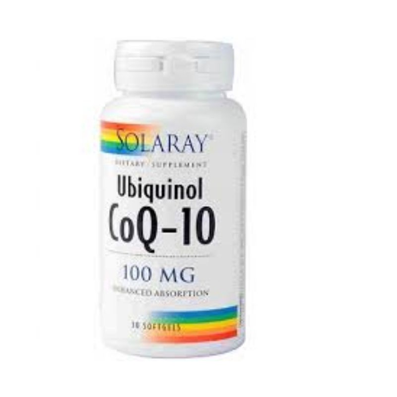 Comprar online COQ10 UBIQUINOL 100 mg 30 Perlas de SOLARAY
