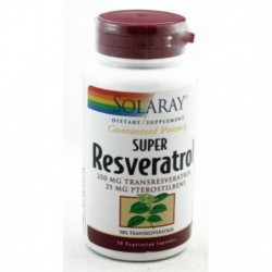 Comprar online SUPER RESVERATROL 250 mg 30 Caps de SOLARAY. Imagen 1