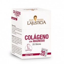 Comprar online COLAGENO CON MAGNESIO SABOR FRESA 20 Sticks de LAJUSTICIA. Imagen 1