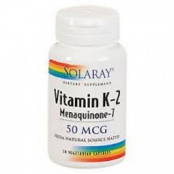 Comprar online K2(MENAQUINONE7)- 30 Vcaps de SOLARAY. Imagen 1