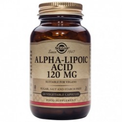 Comprar online ACIDO ALFA LIPOICO 120 mg 60 Vcaps de SOLGAR. Imagen 1