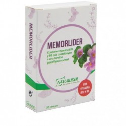 Comprar online MEMORLIDER 30 CAPSULAS VEGETALES de NATURLIDER. Imagen 1