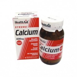 Comprar online CALCIO 600 mg 60 TABLETAS de HEALTH AID. Imagen 1