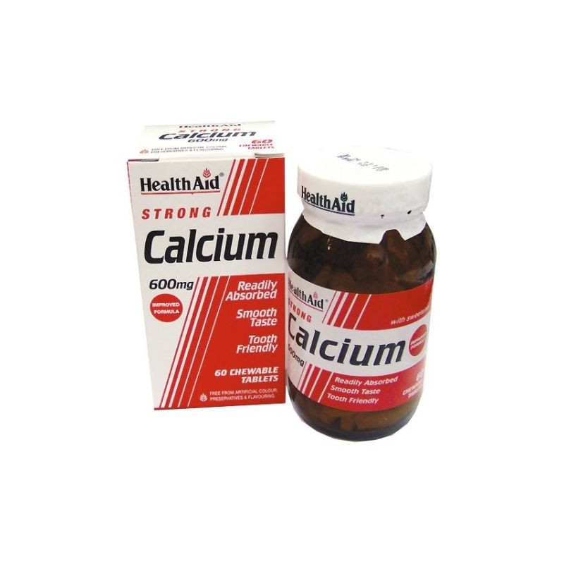 Comprar online CALCIO 600 mg 60 TABLETAS de HEALTH AID
