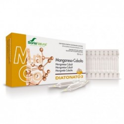 Comprar online DIATONATO 3 MANGANESO/COBALTO 28 Ampolllas x 2 ml de SORIA. Imagen 1